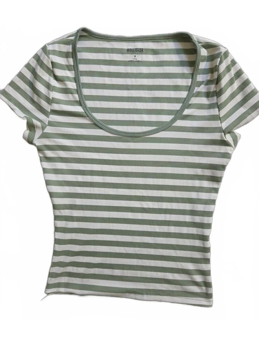 Hollister Striped Short Sleeve T-Shirt Size Small